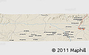 Shaded Relief Panoramic Map of the area around 31° 39' 38" N, 8° 25' 30" W