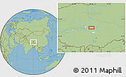 Savanna Style Location Map of the area around 31° 39' 38" N, 90° 10' 30" E