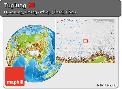 Physical Location Map of Tuglung