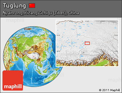Physical Location Map of Tuglung