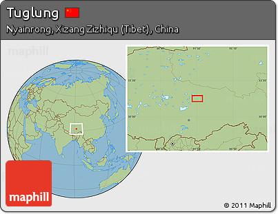 Savanna Style Location Map of Tuglung