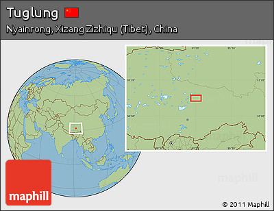 Savanna Style Location Map of Tuglung