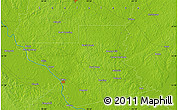 Physical Map of the area around 31° 39' 38" N, 92° 34' 29" W