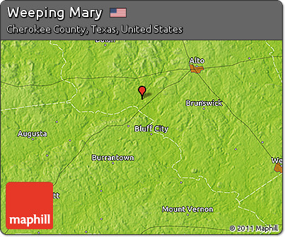 Physical 3D Map of Weeping Mary