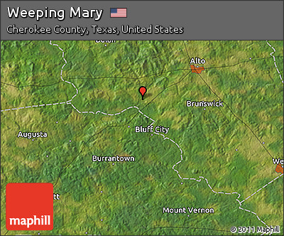 Satellite 3D Map of Weeping Mary