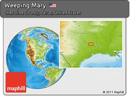 Physical Location Map of Weeping Mary