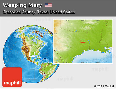 Physical Location Map of Weeping Mary