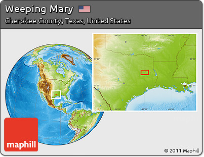 Physical Location Map of Weeping Mary