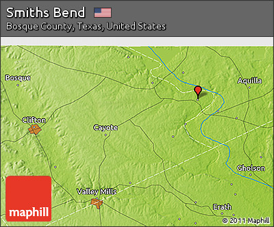 Physical 3D Map of Smiths Bend
