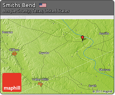 Physical 3D Map of Smiths Bend