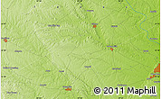 Physical Map of the area around 31° 39' 38" N, 97° 40' 30" W
