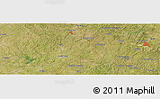 Satellite Panoramic Map of Santa Anna
