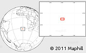 Blank Location Map of the area around 31° 20' 36" S, 0° 4' 30" E