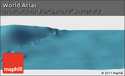 Satellite Panoramic Map of the Area around 31° 20' 36" S, 0° 4' 30" E