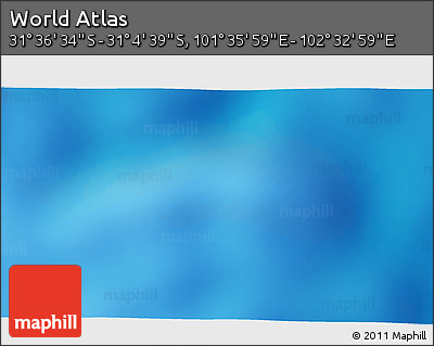Physical 3D Map of the Area around 31° 20' 36" S, 102° 4' 29" E