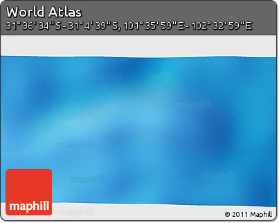 Physical 3D Map of the Area around 31° 20' 36" S, 102° 4' 29" E
