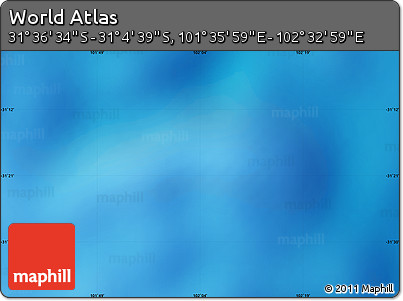 Physical Map of the Area around 31° 20' 36" S, 102° 4' 29" E