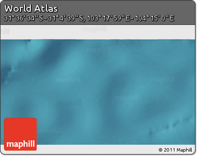 Satellite 3D Map of the Area around 31° 20' 36" S, 103° 46' 30" E