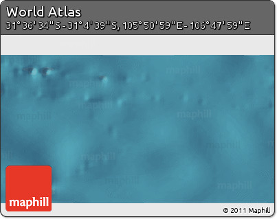 Satellite 3D Map of the Area around 31° 20' 36" S, 106° 19' 29" E
