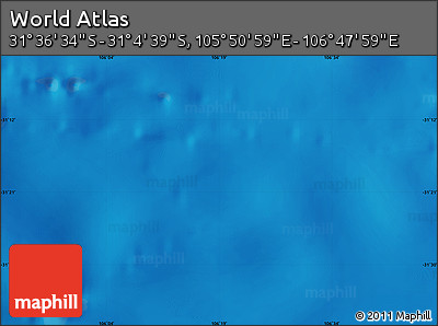 Physical Map of the Area around 31° 20' 36" S, 106° 19' 29" E