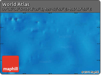 Physical Map of the Area around 31° 20' 36" S, 106° 19' 29" E