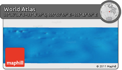 Physical Panoramic Map of the Area around 31° 20' 36" S, 106° 19' 29" E