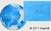 Shaded Relief Location Map of the area around 31° 20' 36" S, 106° 10' 30" W