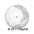 Outline Map of the Area around 31° 20' 36" S, 106° 10' 30" W, rectangular outline