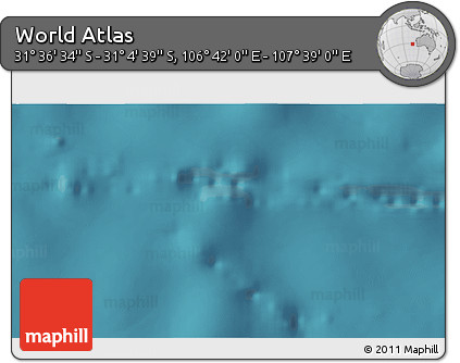 Satellite 3D Map of the Area around 31° 20' 36" S, 107° 10' 30" E
