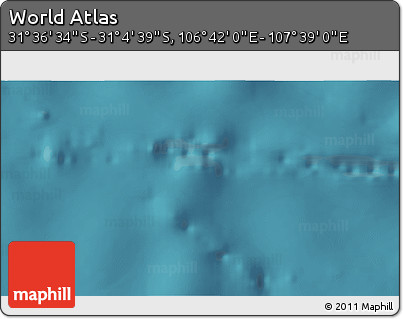 Satellite 3D Map of the Area around 31° 20' 36" S, 107° 10' 30" E