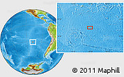 Physical Location Map of the area around 31° 20' 36" S, 107° 52' 30" W