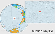 Political Location Map of the area around 31° 20' 36" S, 107° 52' 30" W