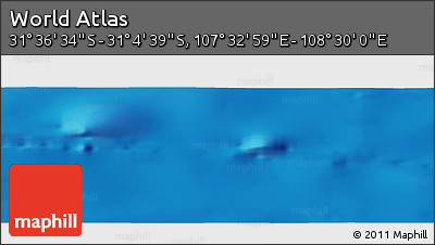 Physical Panoramic Map of the Area around 31° 20' 36" S, 108° 1' 30" E