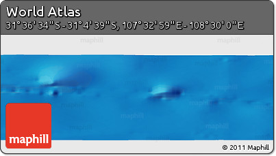 Physical Panoramic Map of the Area around 31° 20' 36" S, 108° 1' 30" E