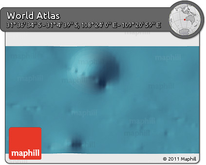 Satellite 3D Map of the Area around 31° 20' 36" S, 108° 52' 30" E