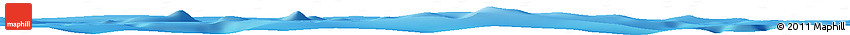 Shaded Relief Horizon Map of the Area around 31° 20' 36" S, 108° 43' 29" W