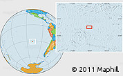 Political Location Map of the area around 31° 20' 36" S, 108° 43' 29" W