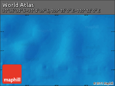 Physical Map of the Area around 31° 20' 36" S, 109° 43' 29" E