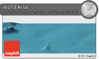 Satellite Panoramic Map of the Area around 31° 20' 36" S, 10° 16' 30" E