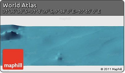 Satellite Panoramic Map of the Area around 31° 20' 36" S, 10° 16' 30" E
