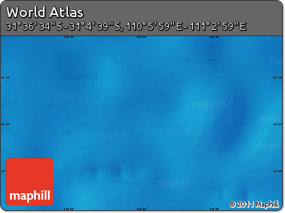 Physical Map of the Area around 31° 20' 36" S, 110° 34' 29" E