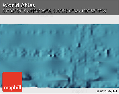 Satellite 3D Map of the Area around 31° 20' 36" S, 110° 25' 30" W