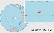 Gray Location Map of the area around 31° 20' 36" S, 110° 25' 30" W