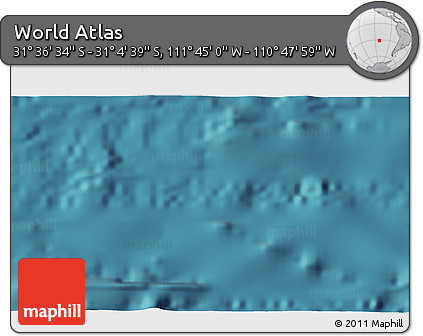 Satellite 3D Map of the Area around 31° 20' 36" S, 111° 16' 30" W