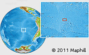 Physical Location Map of the area around 31° 20' 36" S, 111° 16' 30" W
