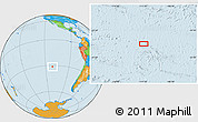 Political Location Map of the area around 31° 20' 36" S, 111° 16' 30" W