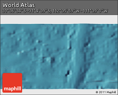 Satellite 3D Map of the Area around 31° 20' 36" S, 112° 7' 30" W