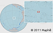 Gray Location Map of the area around 31° 20' 36" S, 112° 58' 29" W, hill shading