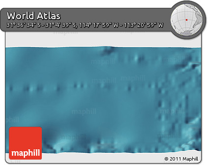 Satellite 3D Map of the Area around 31° 20' 36" S, 113° 49' 29" W