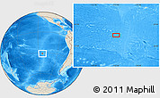 Shaded Relief Location Map of the area around 31° 20' 36" S, 113° 49' 29" W